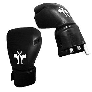 FIGHTERS - Boxing Gloves with Weights / Black / 16oz 