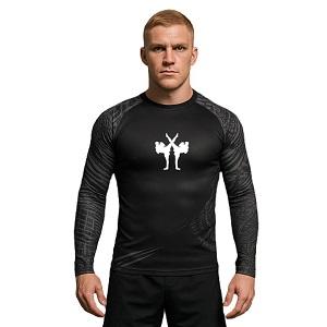 FIGHTERS - Rashguard / Tribal / Schwarz / Large