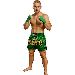 FIGHTERS - Muay Thai Shorts / Gr&uuml;n / XL