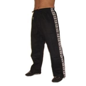 FIGHT-FIT - Baumwoll Hosen / Schwarz / 150 cm / XS