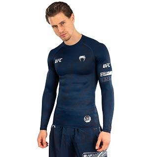 UFC Fusion by Venum Fight Week Rashguard / Langarm / Ozeanblau / Medium