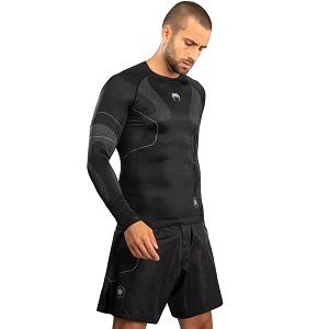 Venum - Rashguard / Nexus / Long Sleeve / Schwarz-Silber / Small